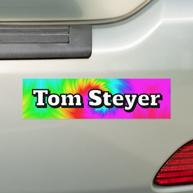 Autocollant De Voiture Tom Steyer ( you may change the words )  (En voiture)