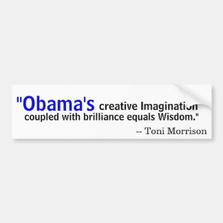 Autocollant De Voiture Toni Morrison sur Obama