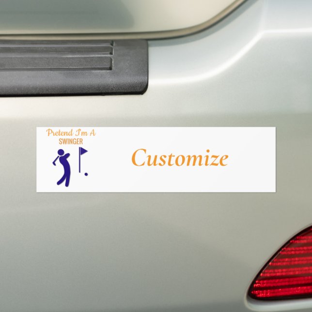 Autocollant De Voiture Tonnerre de Golfer (En voiture)