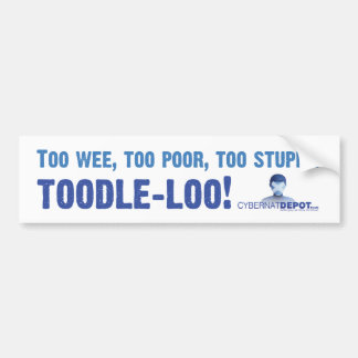 Autocollant De Voiture Toodle-toilettes ! Adhésif pour pare-chocs