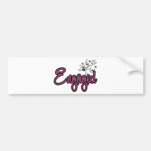 Autocollant De Voiture ToonDoveEngagedPink
