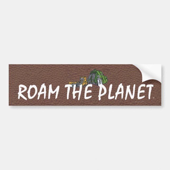 Autocollant De Voiture TOP Roam the Planet (Devant)