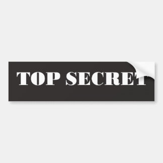 AUTOCOLLANT DE VOITURE TOP SECRET