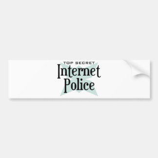 Autocollant De Voiture Top Secret Internet Police