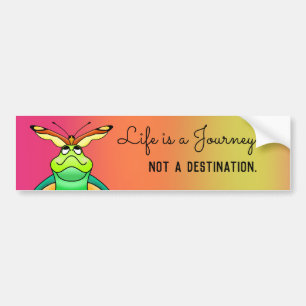 Autocollant De Voiture Tortoise Butterfly Voyage Destination Voiture