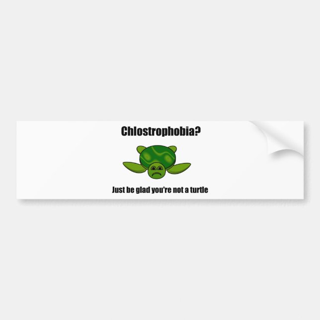 Autocollant De Voiture Tortue drôle (Devant)