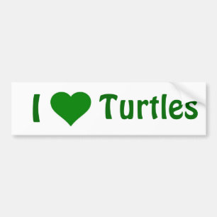 Autocollant De Voiture Tortues du coeur I