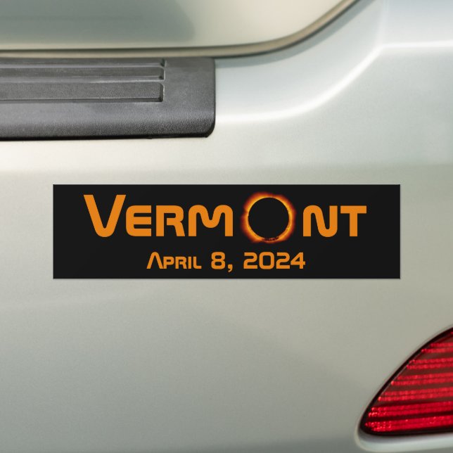Autocollant De Voiture Totalement Vermont 2024 Solar Eclipse (En voiture)