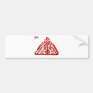 Autocollant De Voiture totem, maya, art tribal, vecteur, magie, protectio