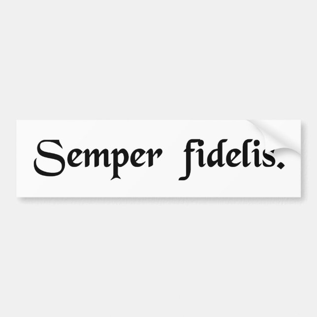 Autocollant De Voiture Toujours fidèle (Devant)