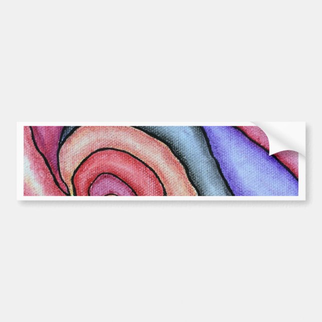 Autocollant De Voiture Tourbillon d'aquarelle (Devant)