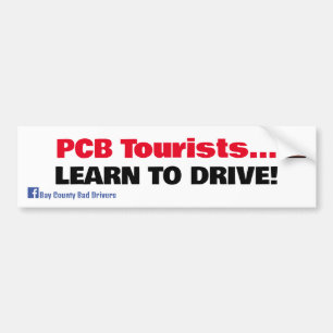 Autocollant De Voiture Touristes PCB - Apprendre à conduire
