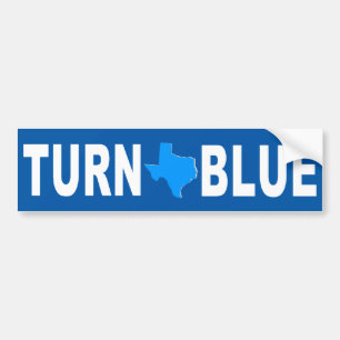 Autocollant De Voiture Tournez le bleu du Texas
