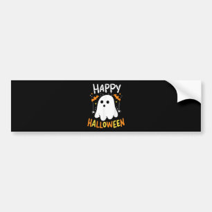 Autocollant De Voiture Tracer Ou Traiter Le Fantôme D'Halloween