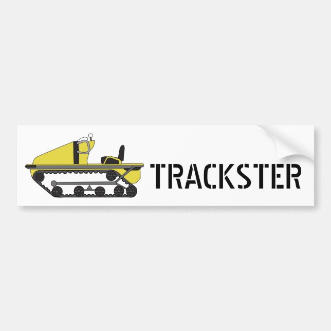 Autocollant De Voiture trackster, TRACKSTER - customisé (Devant)