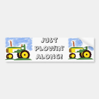 Autocollant De Voiture Tracteur sous Blue Sky