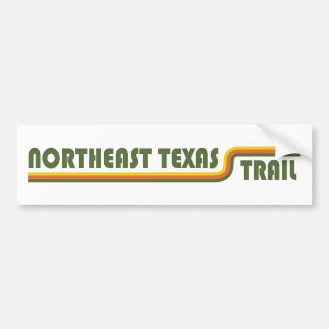 Autocollant De Voiture Trail du nord-est du Texas (Devant)