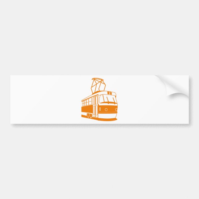 Autocollant De Voiture Transport par tramway électrique (Devant)