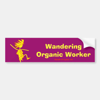 Autocollant De Voiture Travailleur organique errant (WOOFER)