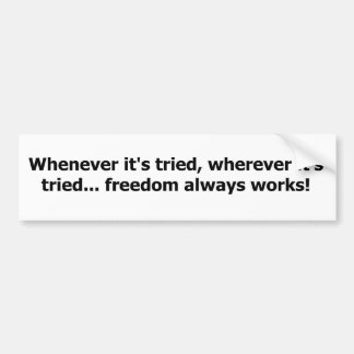 Autocollant De Voiture Travaux de liberté !