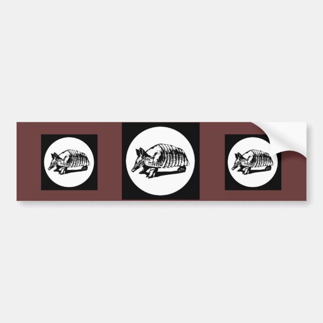 Autocollant De Voiture Traversée Armadillo (Devant)