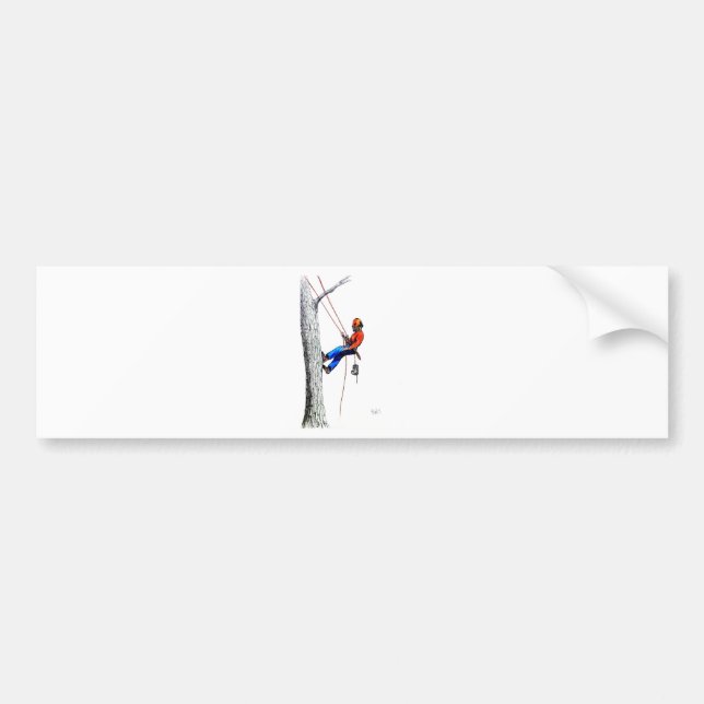 Autocollant De Voiture Tree Surgeon Arborist Forester (Devant)