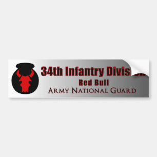 Autocollant De Voiture trente-quatrième Division d'infanterie