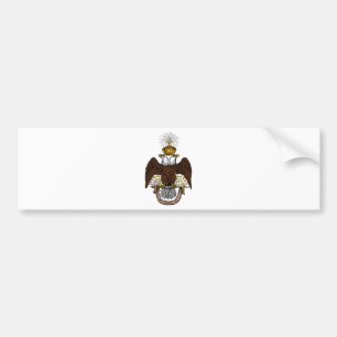 Autocollant De Voiture trente-troisième Rite écossais Brown Eagle de degr