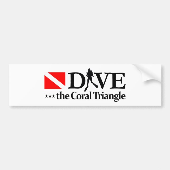 Autocollant De Voiture Triangle de corail DV4 (Devant)
