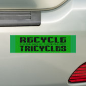 Autocollant De Voiture tricycles de l'environnement (On Car)