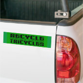 Autocollant De Voiture tricycles de l'environnement (On Truck)