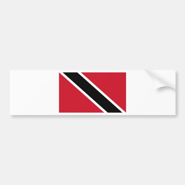 Autocollant De Voiture Trinidad and Tobago Products & Designs ! (Devant)