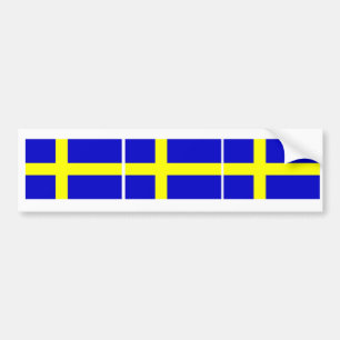 Autocollant De Voiture Trio suédois de drapeau