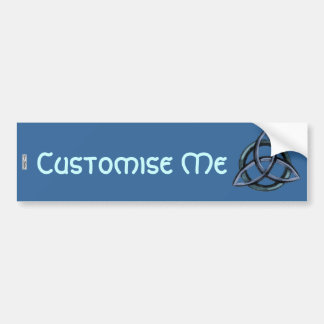 Autocollant De Voiture Triquetra (bleu)