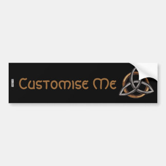 Autocollant De Voiture Triquetra (Brown/Argent)