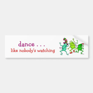 Autocollant De Voiture Trois Grenouilles Danseuses
