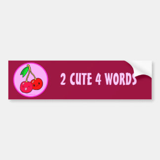 Autocollant De Voiture Trop mignon pour les cerises mignonnes de Kawaii
