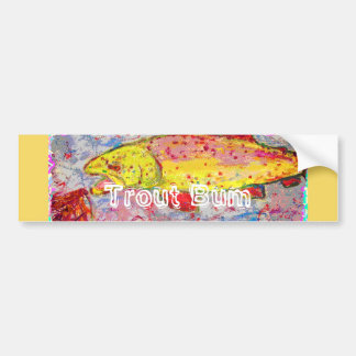 Autocollant De Voiture Trout Bum