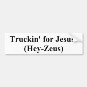 Autocollant De Voiture truckin pour Jésus (Hé-Zeus)