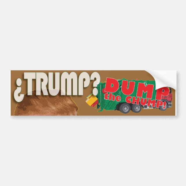 AUTOCOLLANT DE VOITURE TRUMP (Devant)