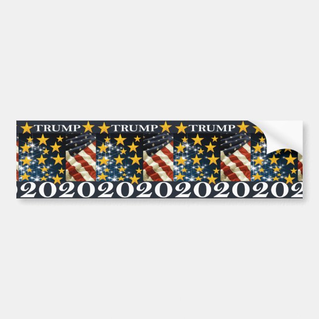 AUTOCOLLANT DE VOITURE TRUMP 2020 (Devant)