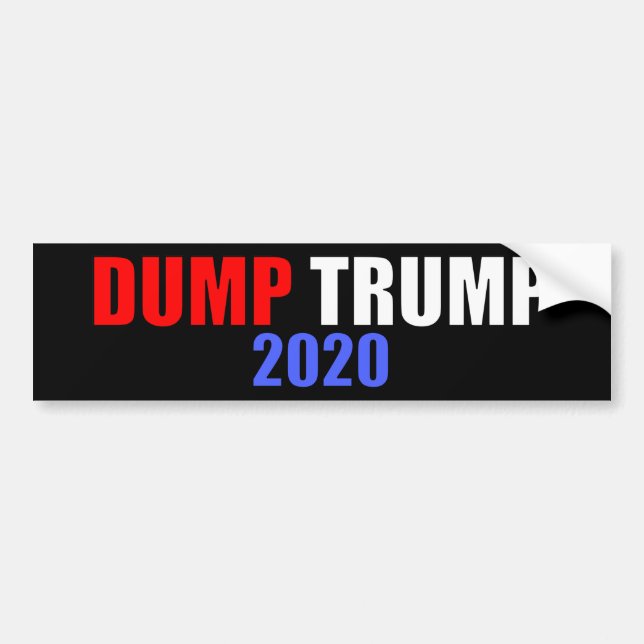Autocollant De Voiture Trump 2020 contre Trump (Devant)