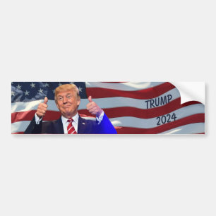 AUTOCOLLANT DE VOITURE TRUMP 2024