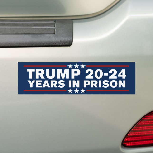 Autocollant De Voiture Trump 2024 Années De Prison Le Verrouillent Anti-T (En voiture)