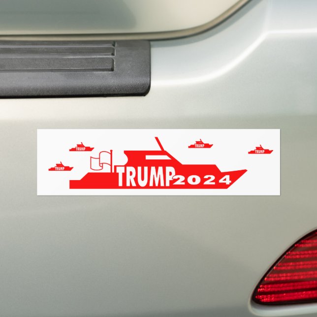 Autocollant De Voiture TRUMP 2024 Boat (En voiture)