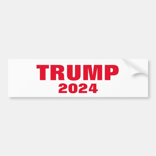 Autocollant De Voiture Trump 2024 Colorful Red White Bold Cool tendance (Devant)