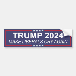 Autocollant De Voiture Trump 2024 fait à nouveau pleurer les libéraux