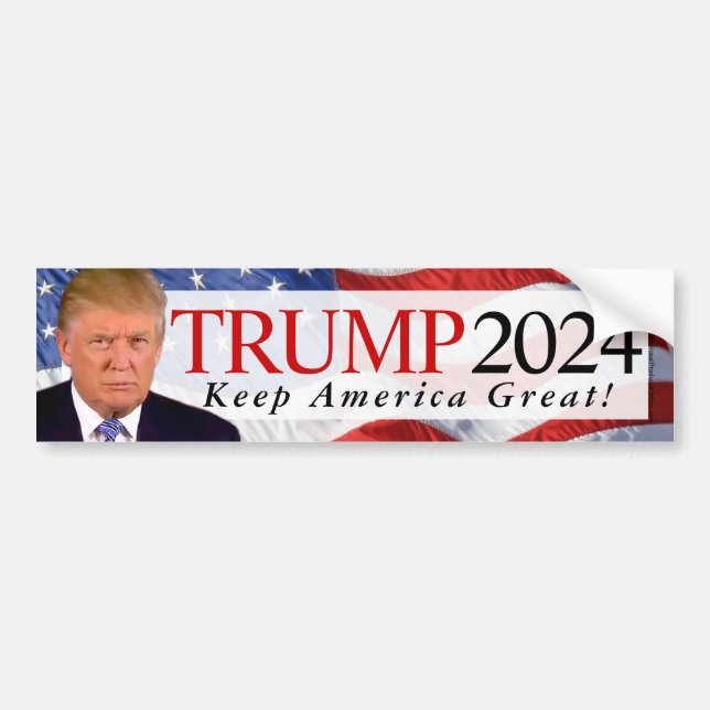 Autocollant De Voiture Trump 2024 Gardez l'Amérique grand sticker pare-ch (Devant)