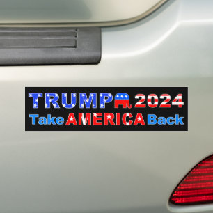Autocollant De Voiture TRUMP 2024 Reprendre L'AMÉRIQUE