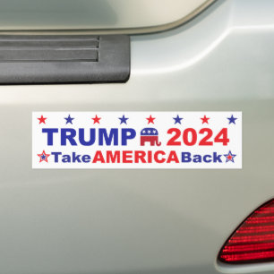 Autocollant De Voiture TRUMP 2024 Reprendre l'Amérique